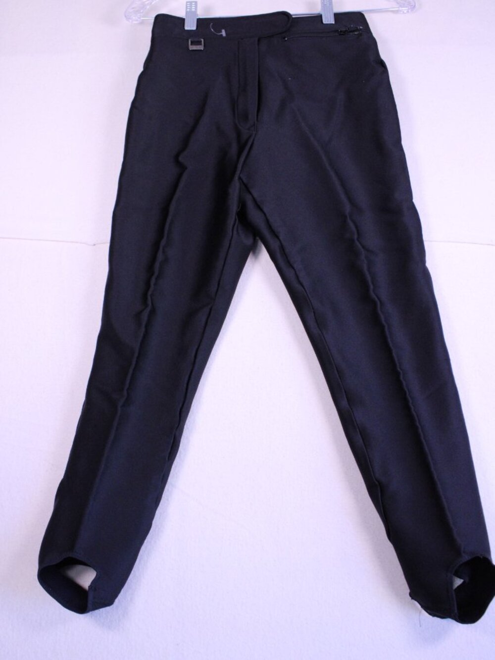Vintage FERA Skiwear Black High Waisted Stirrup Ski Pants Size 6R Excellent
